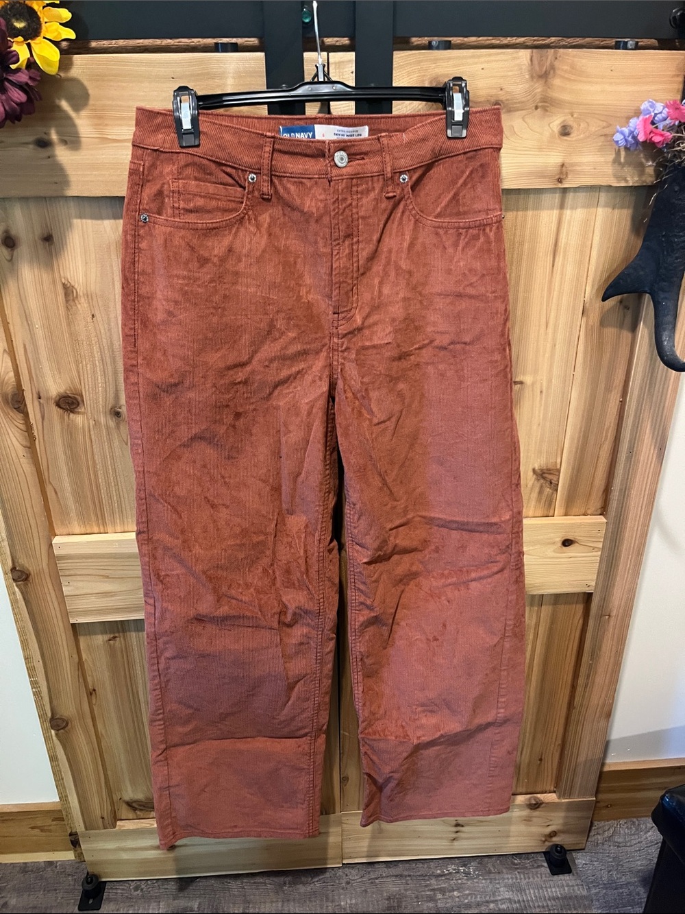 Old Navy Corduroy Wide-Leg Pants Rust